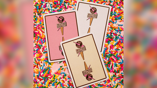 Papa Leon's Wicked Donuts (Strawberry) Playing Cards by Wounded Corner and Cam Toner
