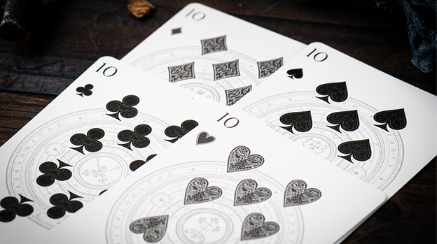 The Keys of Solomon: Silver Spirituum Playing Cards by Riffle Shuffle