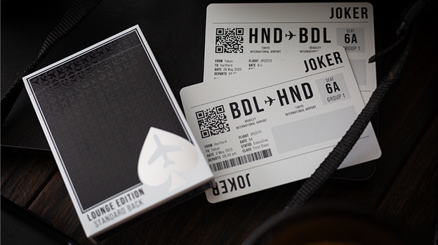 Lounge Edition Unmarked (Tarmac Black) by Jetsetter Playing Cards