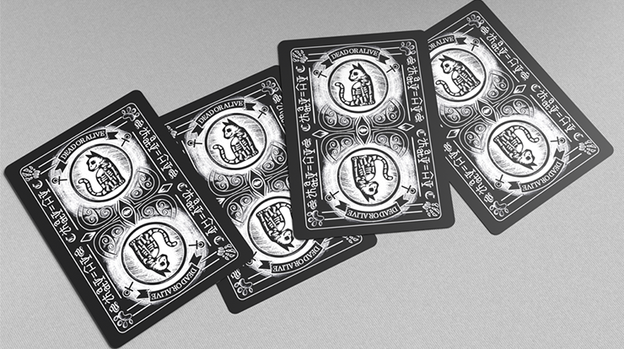 Schrodinger's Cat: Dead Black Edition Playing Cards