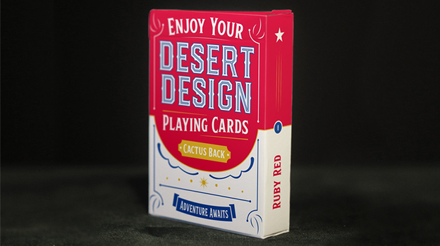 Desert Design (Ruby Red) Playing Cards