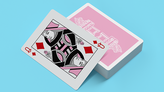 Pink BR Vintage Casino Playing Cards