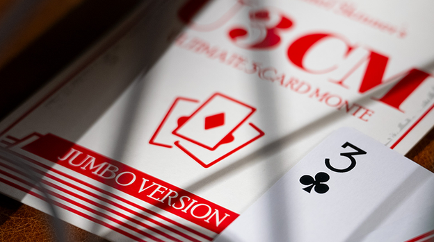 Michael Skinner's Ultimate Bicycle Jumbo 3 Card Monte (Red) by Murphy's Magic - Trick