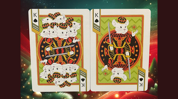 Bicycle Nutcracker (Red) Playing Cards