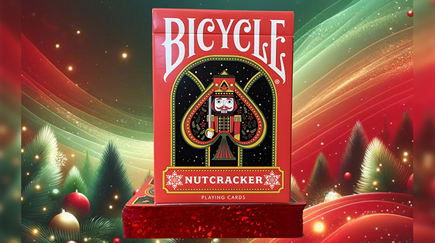 Bicycle Nutcracker (Red Gilded) Playing Cards