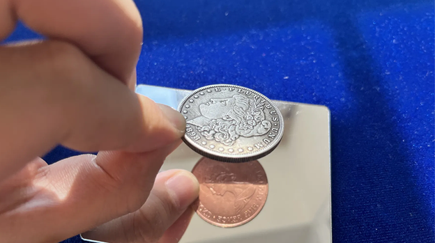 Copper Morgan Double Face Coin by N2G - Trick