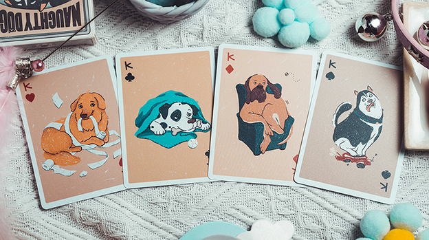 Naughty Dog Playing Cards by 808 Magic and Bacon Playing Card