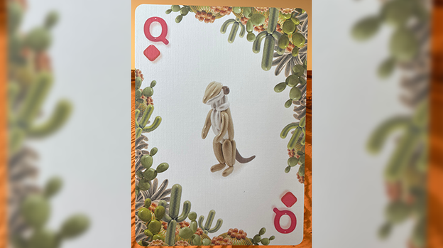 Gilded Bicycle Balloon Desert Playing Cards