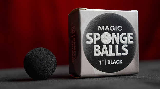 Magic Sponge Balls 50PK BLACK 1" by Murphy's Magic