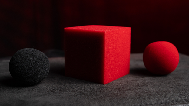Magic Color Changing Sponge Ball to Square JUMBO 2.5" by Murphy's Magic