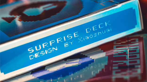Limited Holographic Edition Surprise Deck V5 (Blue) Playing cards by Bacon Playing Card Company
