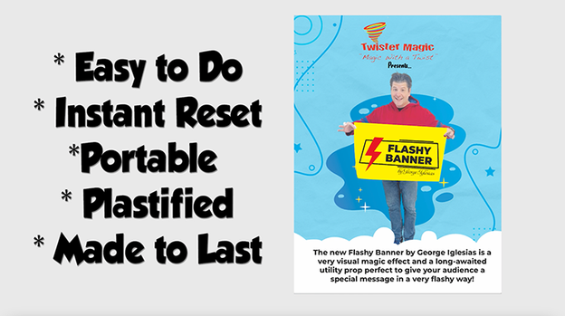 FLASHY BANNER (THE END) by George Iglesias & Twister Magic - Trick