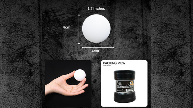 Return Ball (White, 1.7") by JL Magic