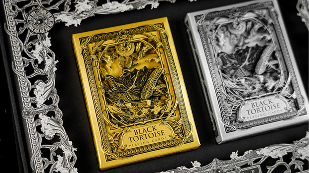 Black Tortoise Black Gold Box Set by Ark Playing Cards