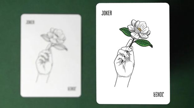 Magnolia White Playing Cards