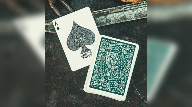 JT Crown (Green) Playing Cards by Joker and the Thief