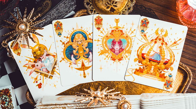 Silence V3 (White) Playing Cards by KING STAR