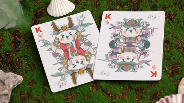Samurai Otter Playing Cards - MIZU Edition (Standard blue) Playing Cards