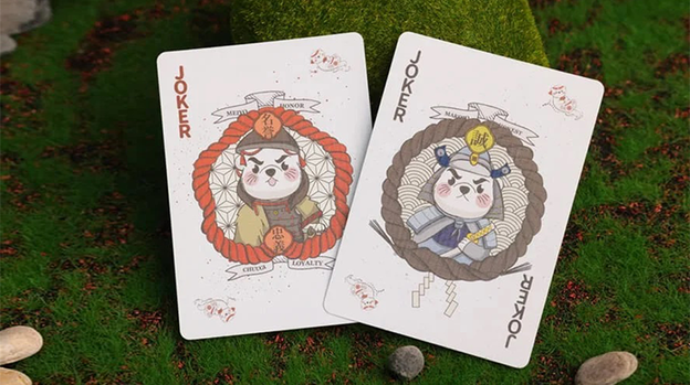 Samurai Otter Playing Cards - Hono Edition (Standard red) Playing Cards