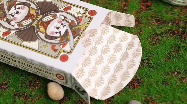 Samurai Otter Playing Cards - Bushido Edition (Scarlet) Playing Cards