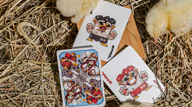 BICYCLE CHKNS & CROWNS PLAYING CARDS