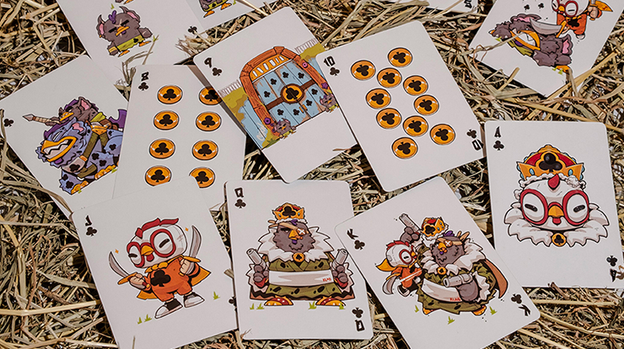 BICYCLE CHKNS & CROWNS PLAYING CARDS