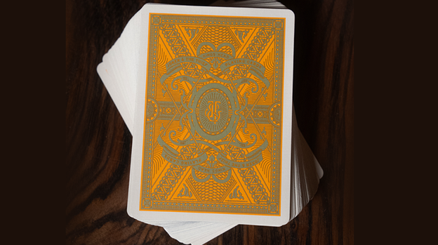 Kings Head (Green & Yellow) Playing Cards by Joker and the Thief