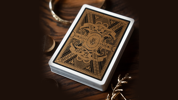 King's Head (Black and Gold Foil) Playing Cards by Joker and the Thief