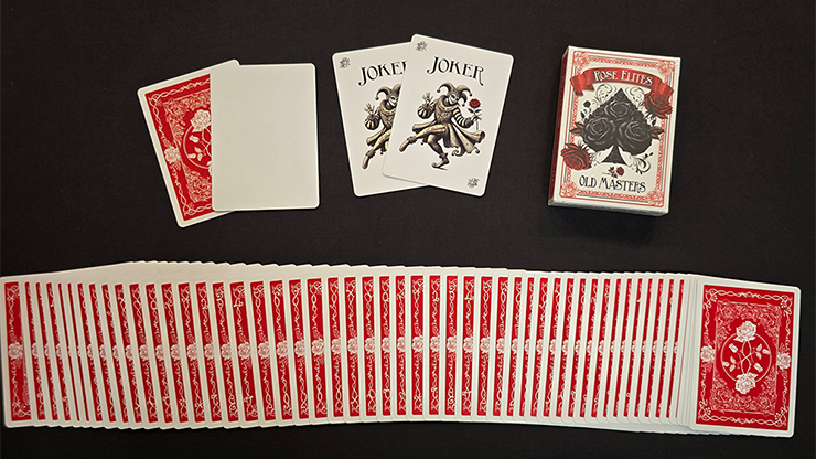 Rose Elites - Old Masters (Red) Marked Deck Playing Cards