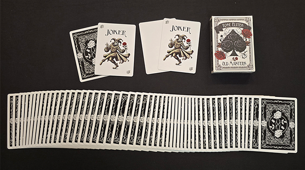 Rose Elites - Old Masters (Black) Marked Deck Playing Cards