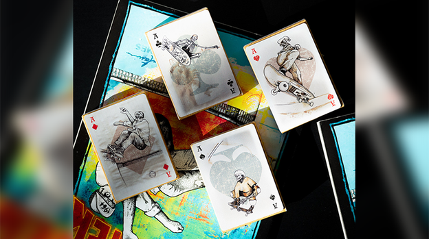 LANCE MOUNTAIN SKATING SKELETONS PLAYING CARDS