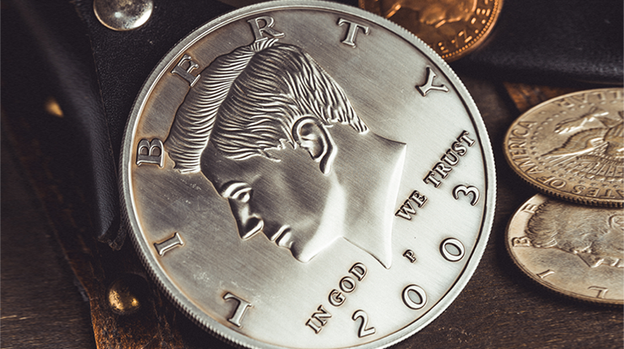 Bacon Jumbo Coin (Half Dollar) by Bacon Magic