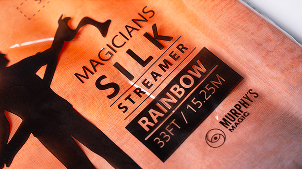 PRO SILK LARGE RAINBOW STREAMER 3.5 foot X 4 inch by Murphy's Magic