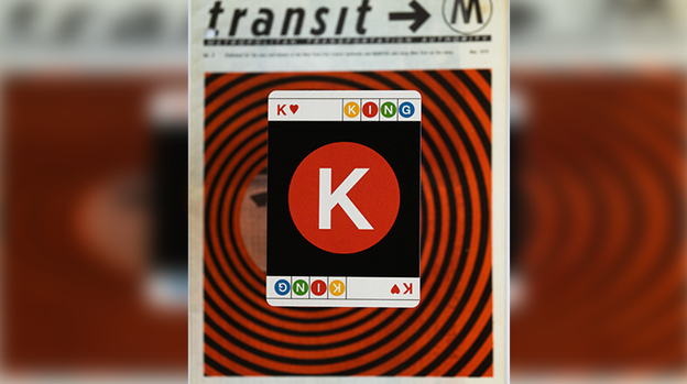 BLACK EDITION FULTON STREET MTA PLAYING CARDS (1972 VIGNELLI MAP EDITION)