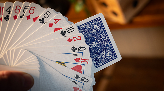 SURE SPLIT Invisible Deck Bicycle (Blue) by Murphy's Magic