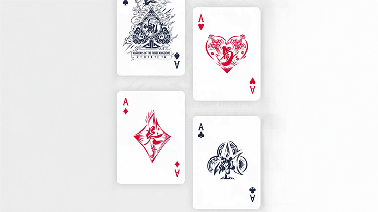 Warriors Of Three Kingdoms (Blue) Playing Cards by YOKAGAME