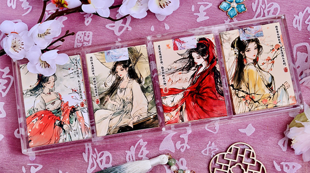 Four Beauties (DiaoChan) Playing Cards