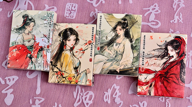 Four Beauties (WangZhaojun) Playing Cards