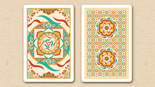 Three Rabbits with Ears Playing Cards