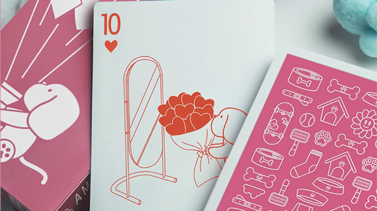 Diary of Kitten and Puppy - Puppy Pink Edition Playing Cards