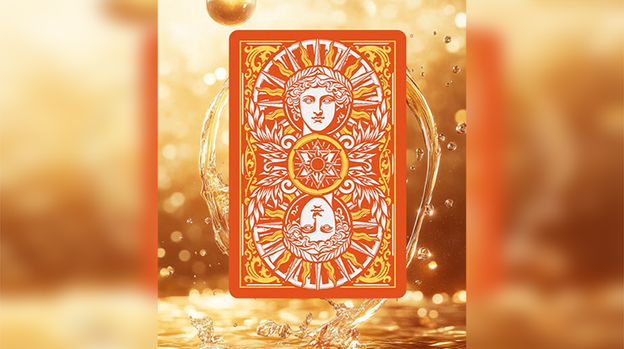 Sun God Greek Mythology Themed Orange Edition Playing Cards