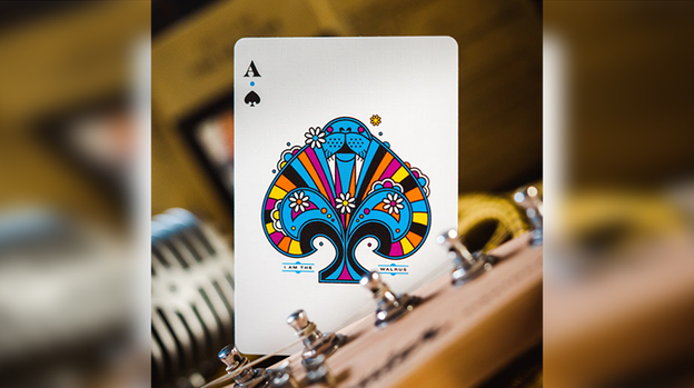 The Beatles Special Edition (Black) Playing Cards by theory11