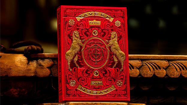 Tavern on the Green: Red Edition Playing Cards by theory11