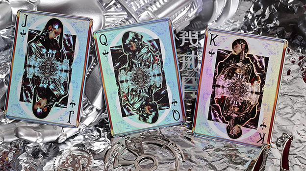 Robo-Geisha playing cards