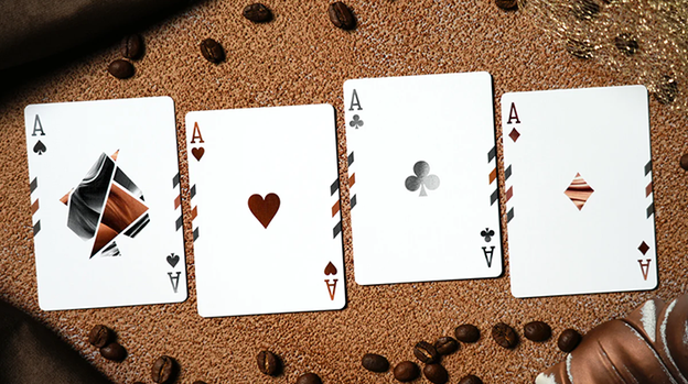 Flexible Mocha Mousse Playing Cards by TCC
