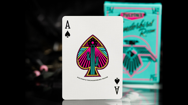 FULTON'S THUNDERBIRD ROOM TURQUOISE EDITION PLAYING CARDS
