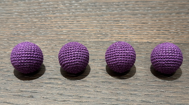 Shining Crochet Balls (Dark Purple) by JT Magic