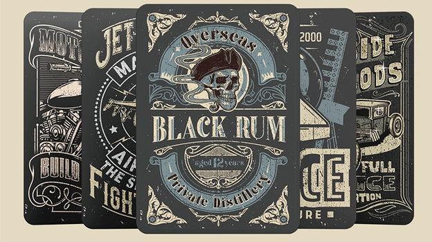 Black Rum Playing Cards