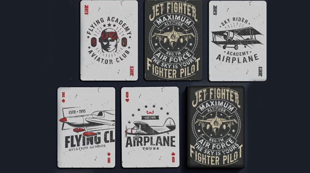 Jet Fighter Playing Cards