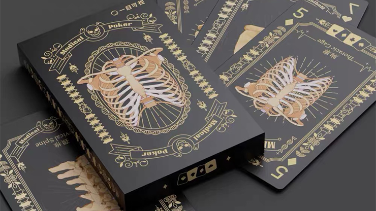 Medical Poker (Black) Playing Cards